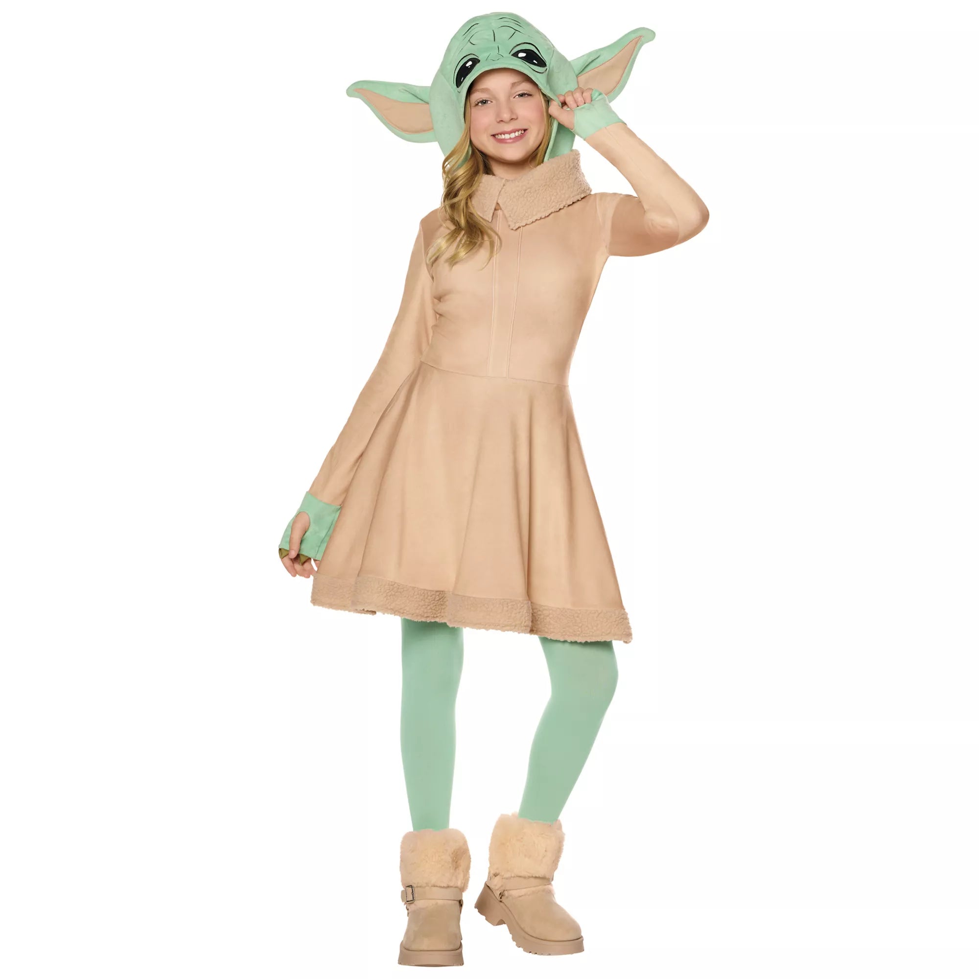 Kids Grogu Hooded Dress Costume - The Mandalorian and Grogu