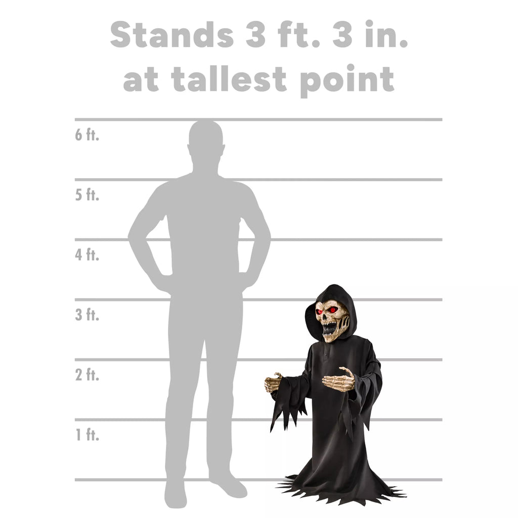 3 Ft 3 In Screaming Reaper Animatronic