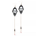 Ghost Face Knife Earrings