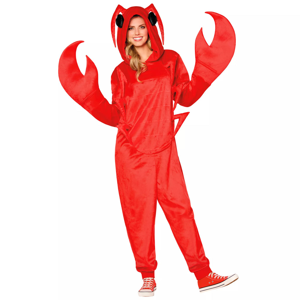Adult Lobster Jumpsuit Costume