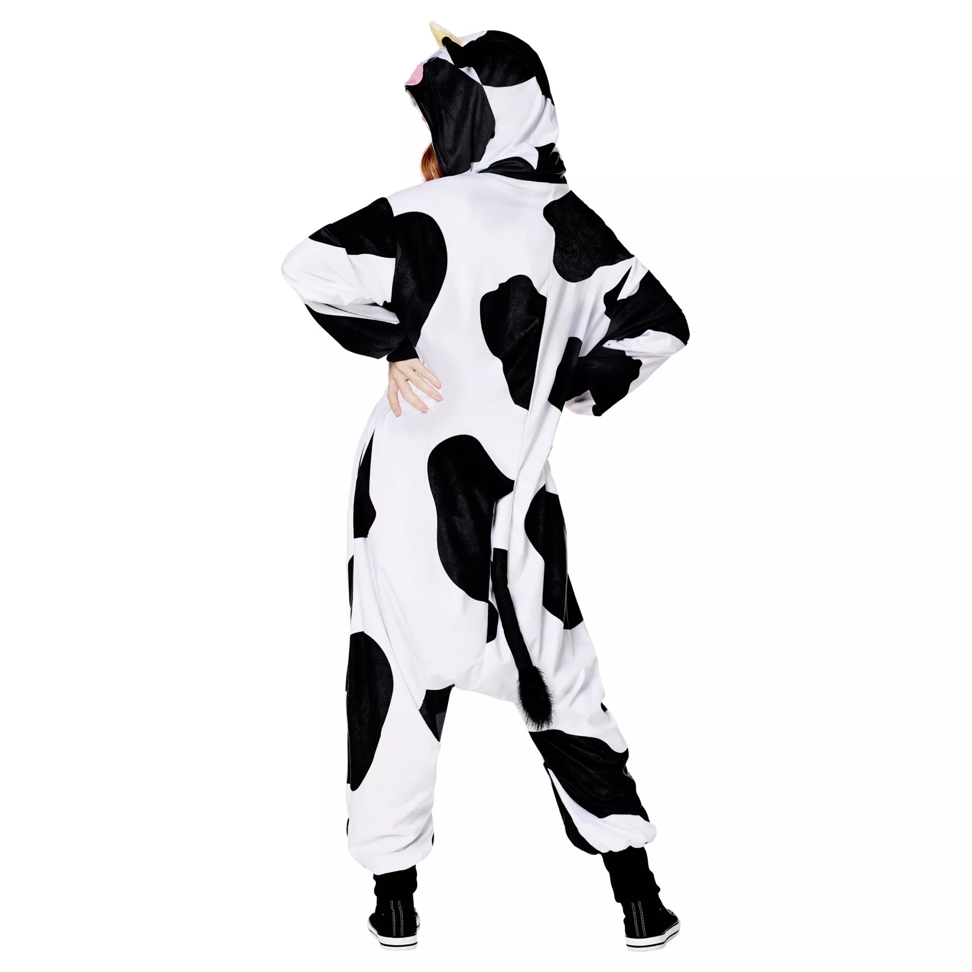 Adult Cow Hooded Jumpsuit Costime