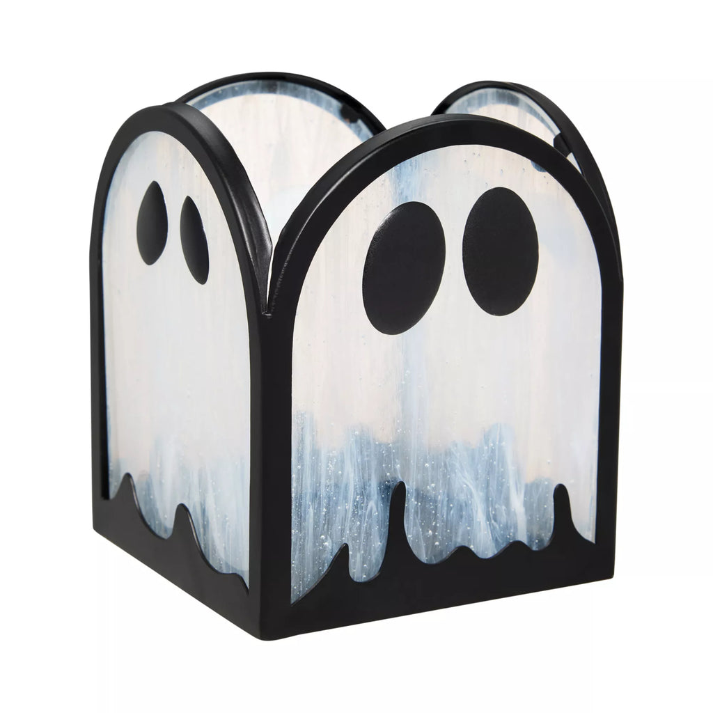 Ghost Stained Glass Votive Holder