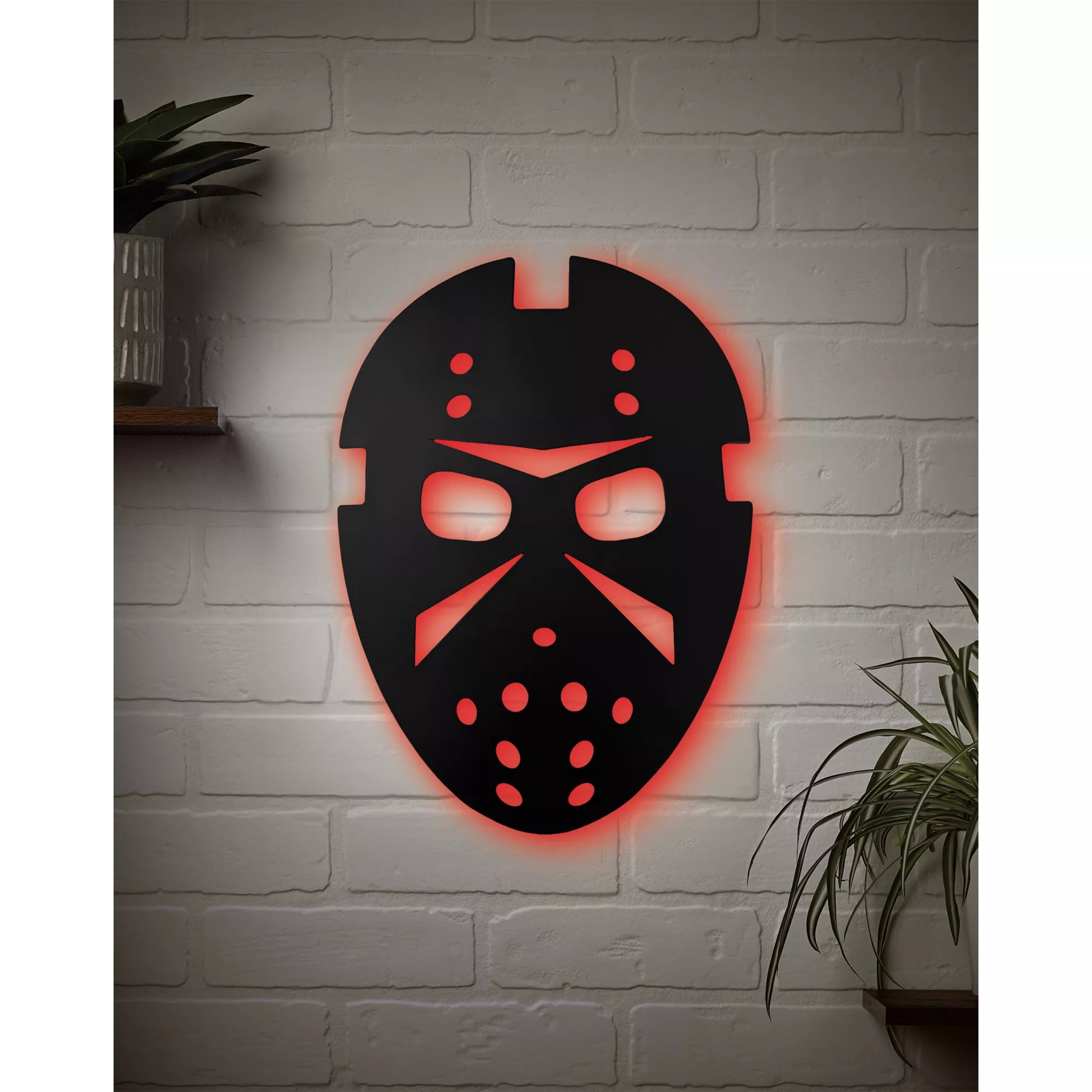 Jason Mask LED Light-Up Sign - Jason Universe