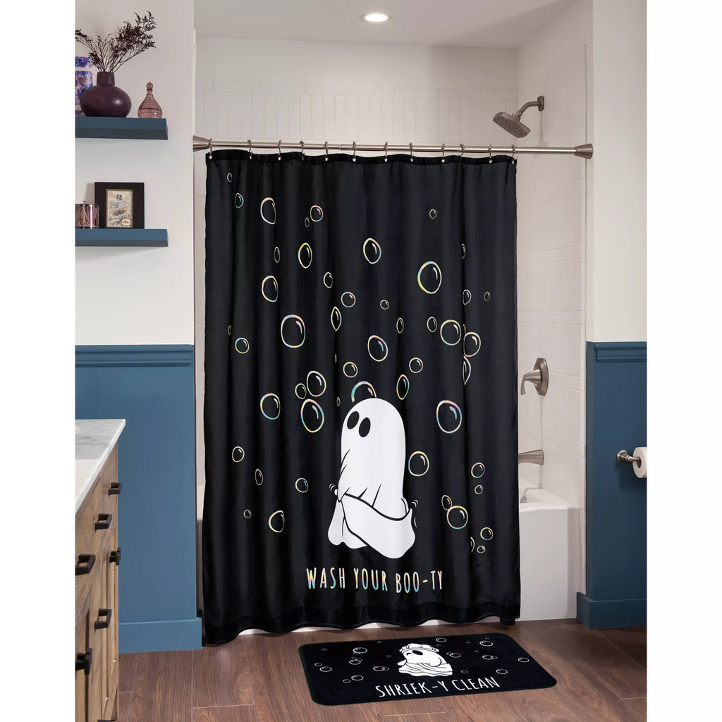 Shriek-y Clean Ghost Bath Mat