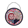 Chucky and Tiffany Stained Glass Suncatcher