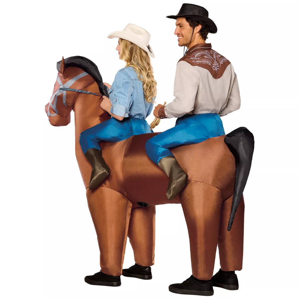 Adult Two-Rider Horse Inflatable Costume
