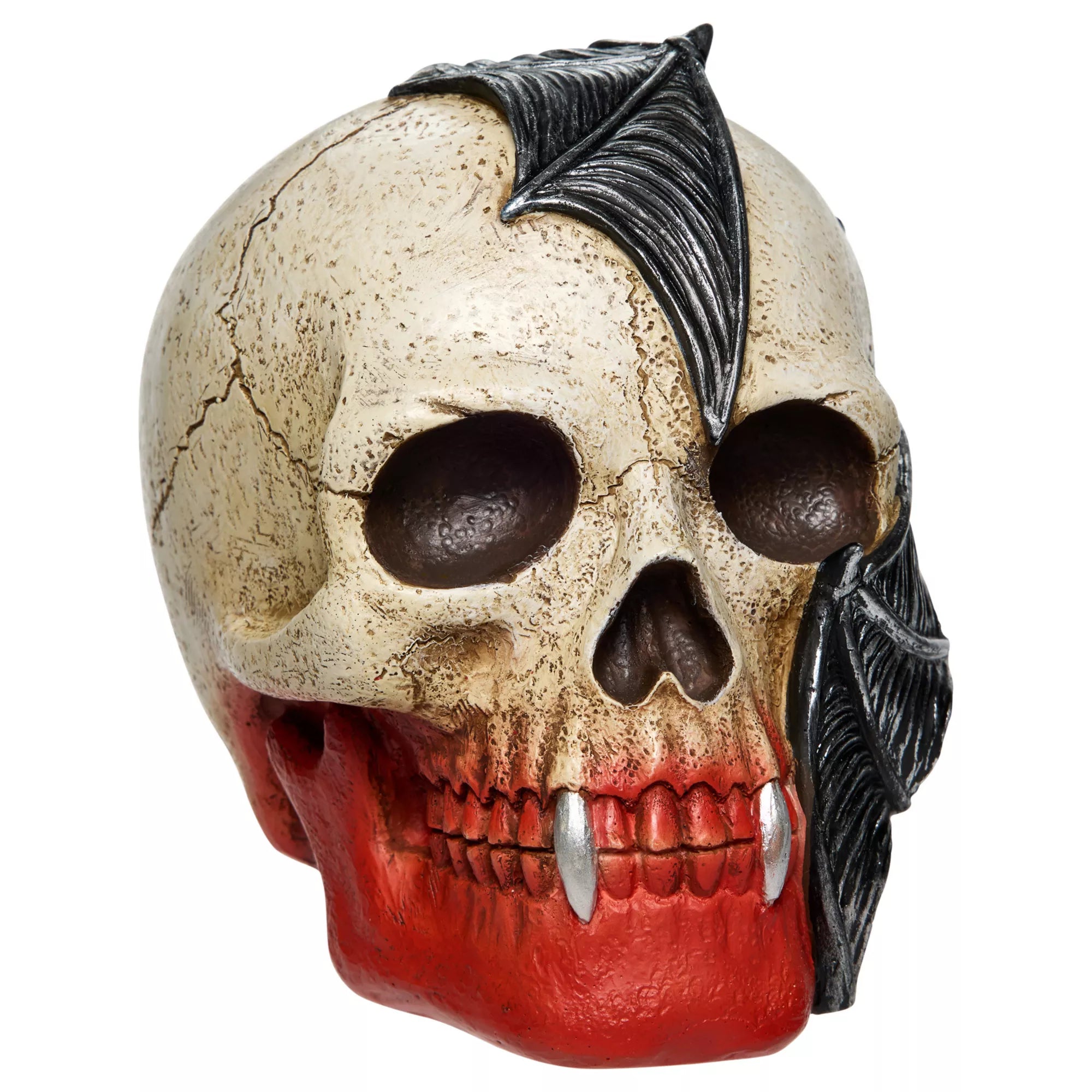 Bloody Vampire Bat Skull Statue