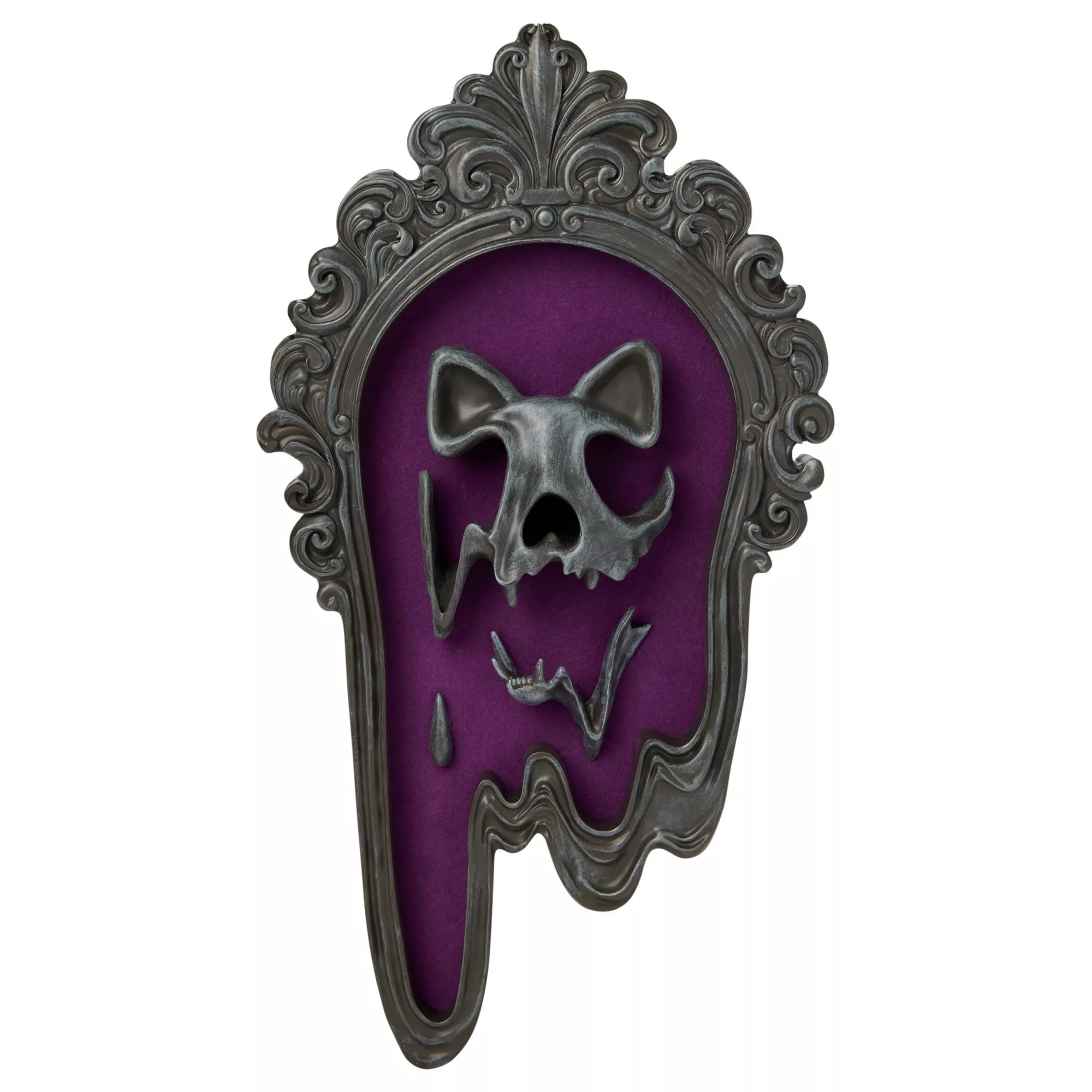 Enchanted Shadows Drippy Cat Skull Sign