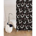 Silver Bats Shower Curtain