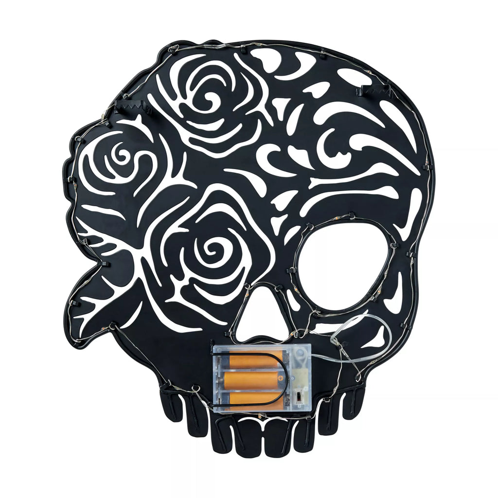 Enchanted Skull LED Light-Up Sign