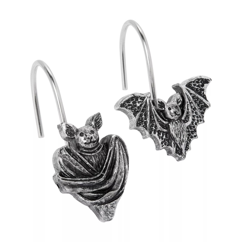 Bat Shower  Curtain Hooks Set