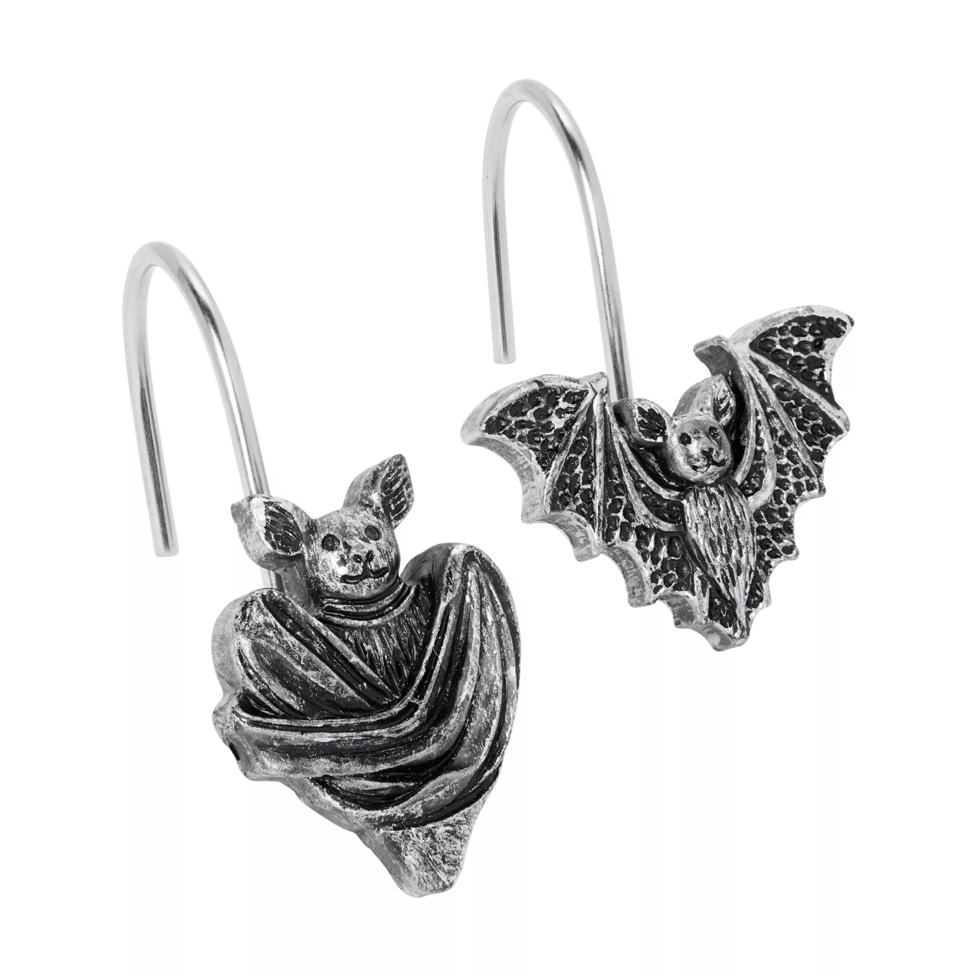 Bat Shower  Curtain Hooks Set