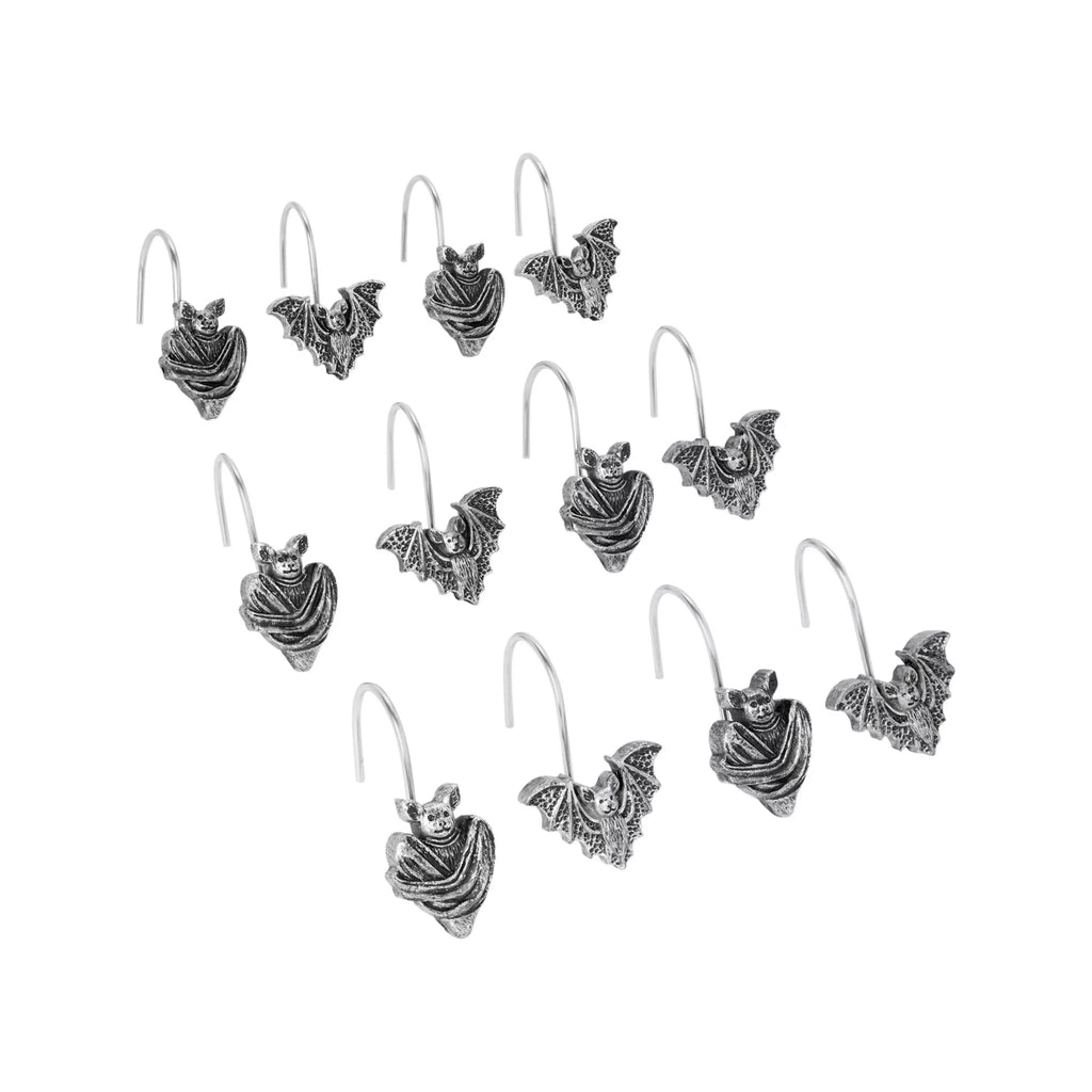 Bat Shower  Curtain Hooks Set