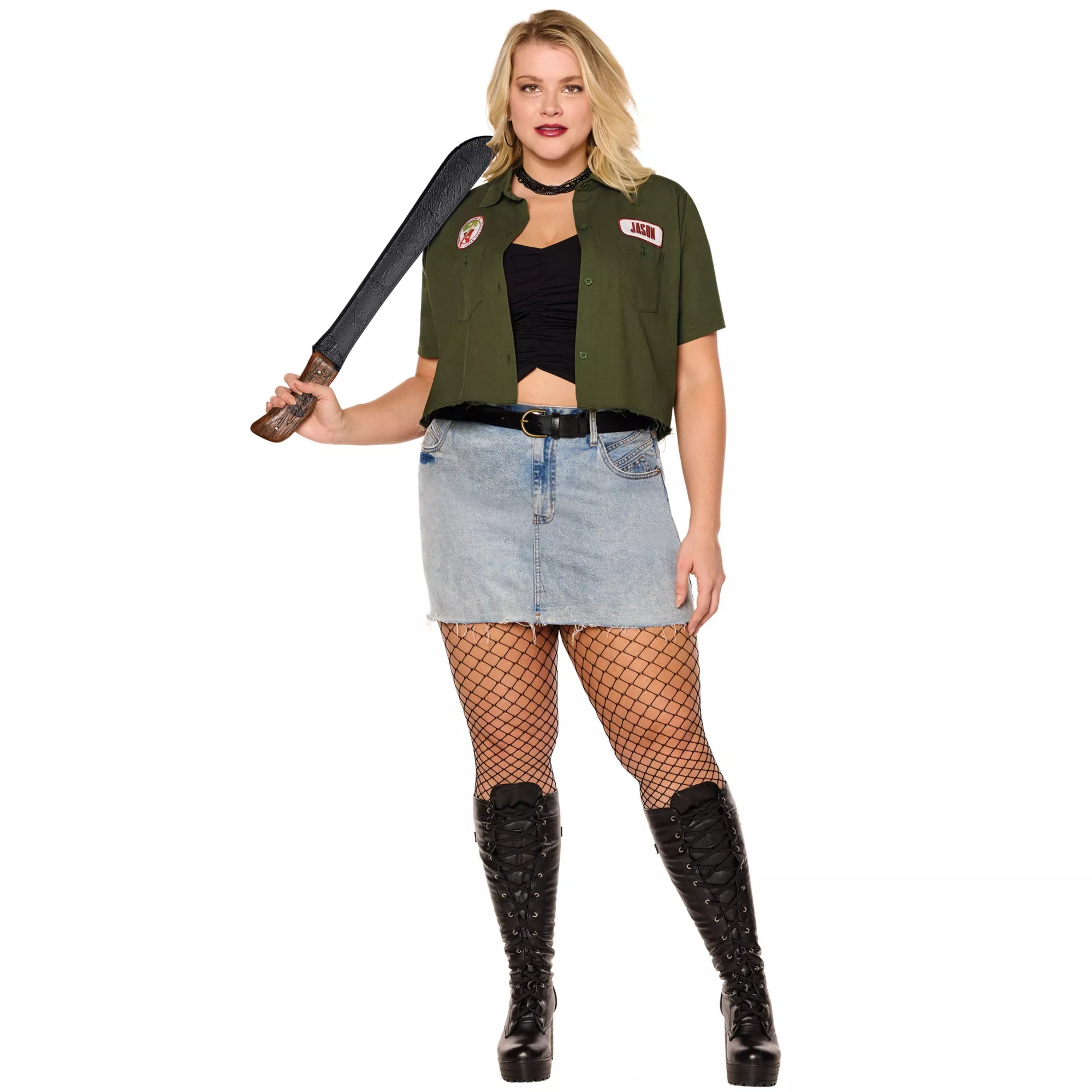 Adult Jason Cropped Work Shirt - Jason Universe