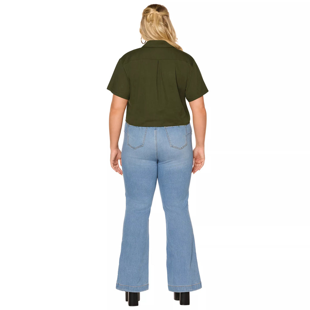 Adult Jason Cropped Work Shirt - Jason Universe