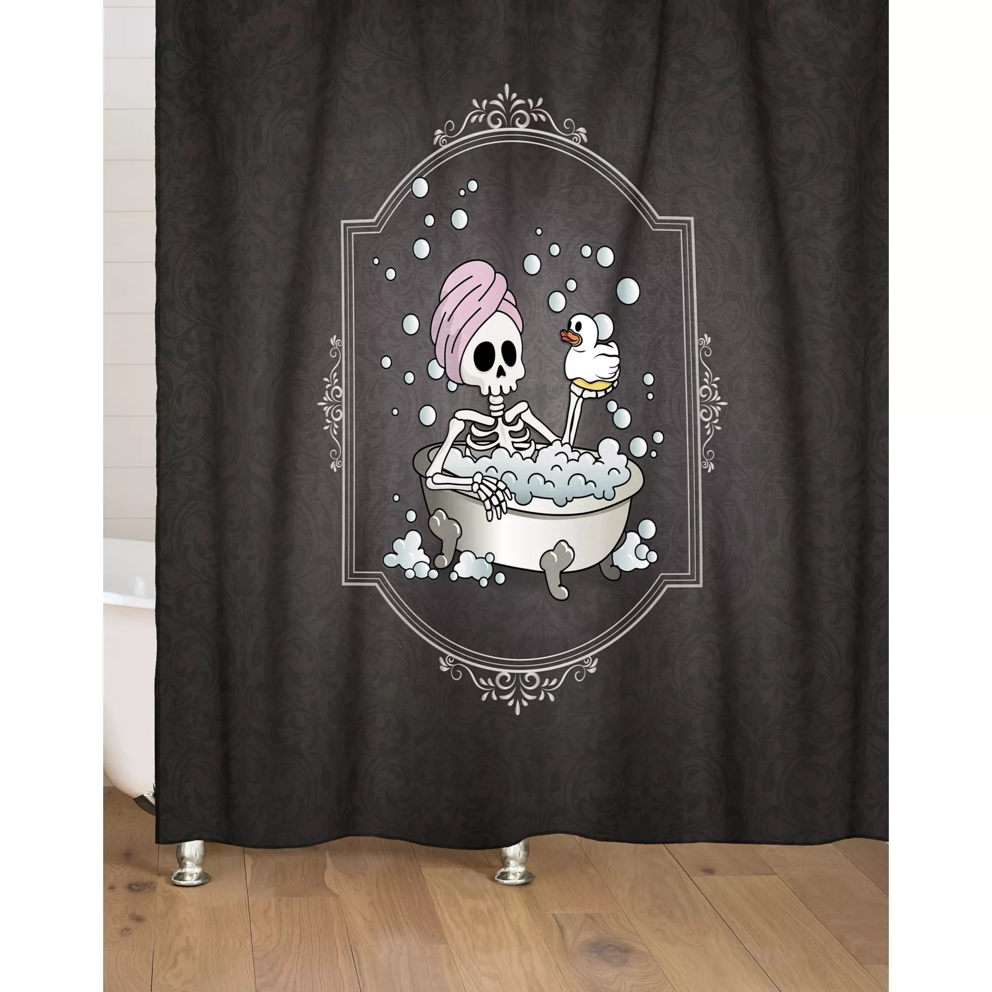 Skeleton Spa Shower Curtain
