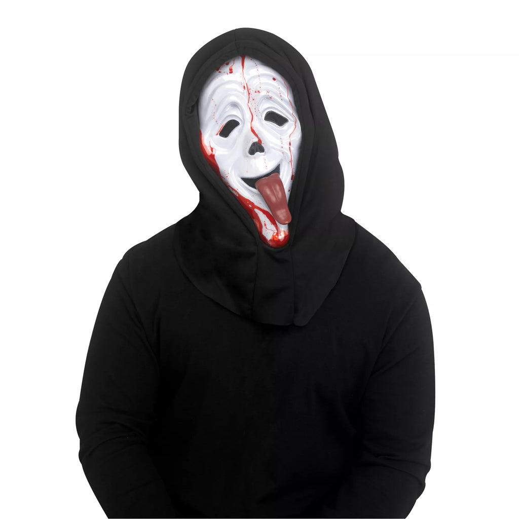 Ghost Face Wassup Bleeding Half Mask