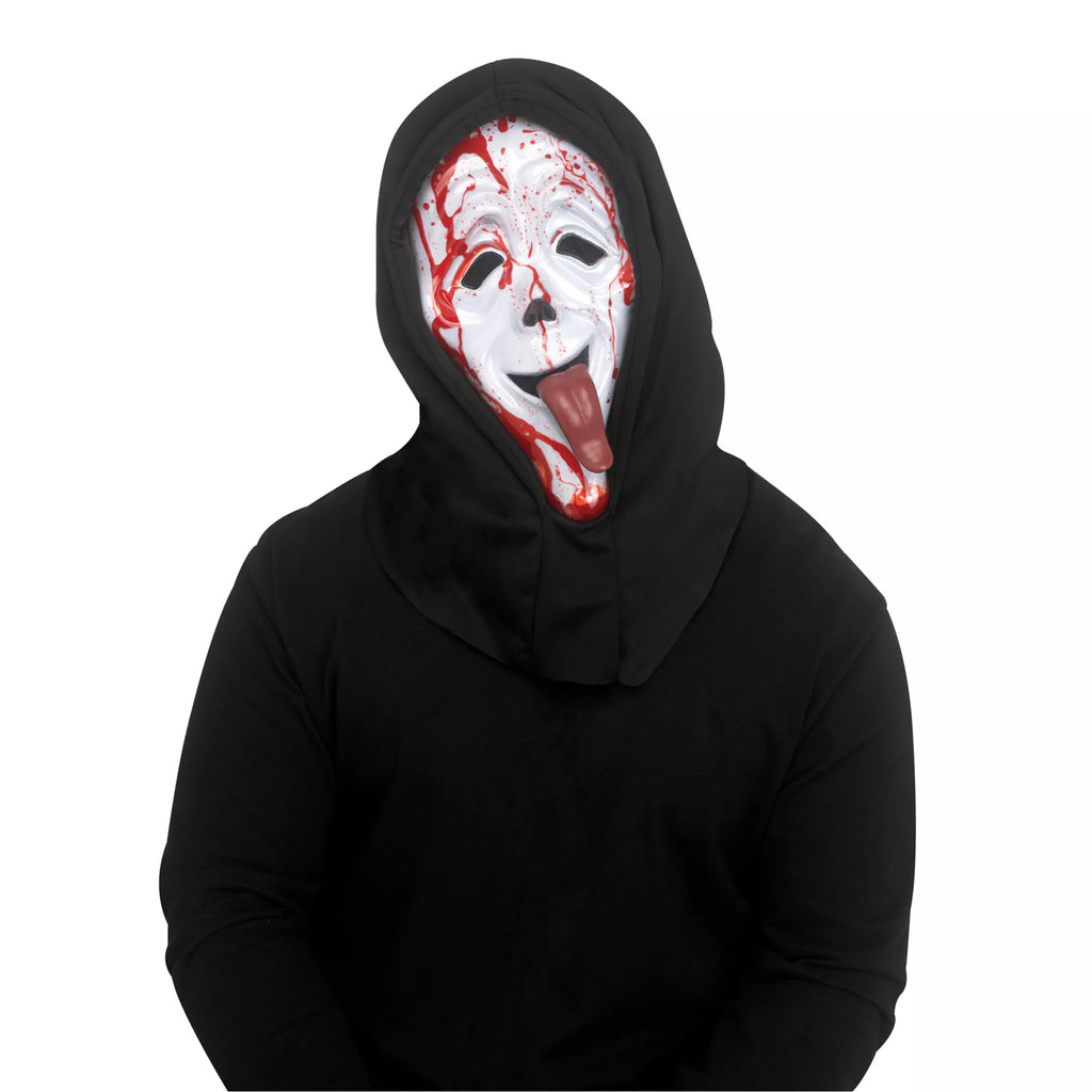 Ghost Face Wassup Bleeding Half Mask