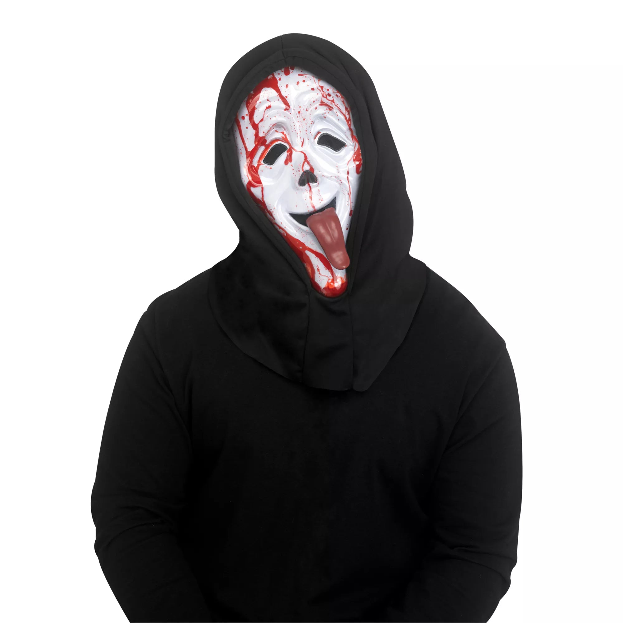 Ghost Face Wassup Bleeding Half Mask