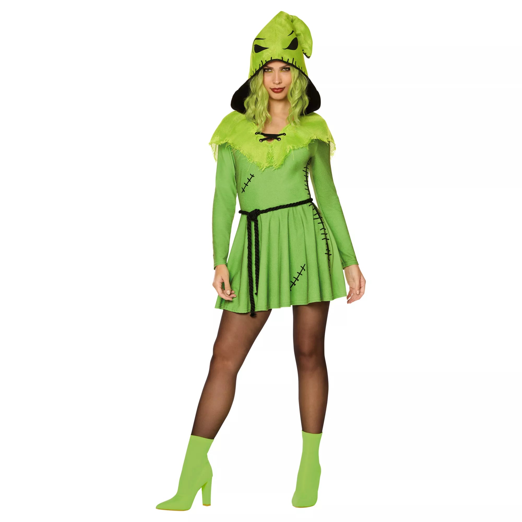 Adult Green Oogie Boogie Dress Costume - The Nightmare Before Christmas