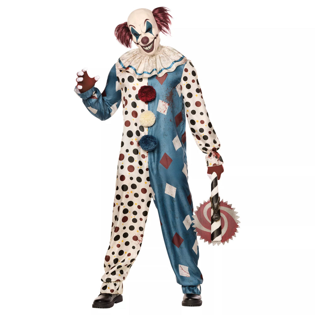 Adult Wicked Clown Jumpsuit Costume