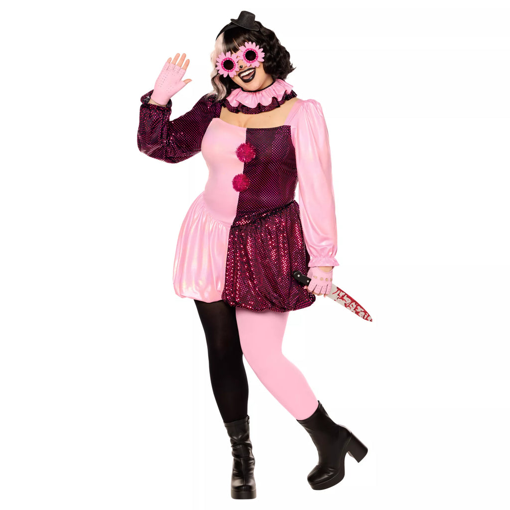 Adult Pink Art the Clown Dress Costume - Terrifier