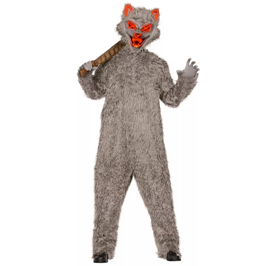 Adult Light-Up Werewolf Jumpsuit Costume