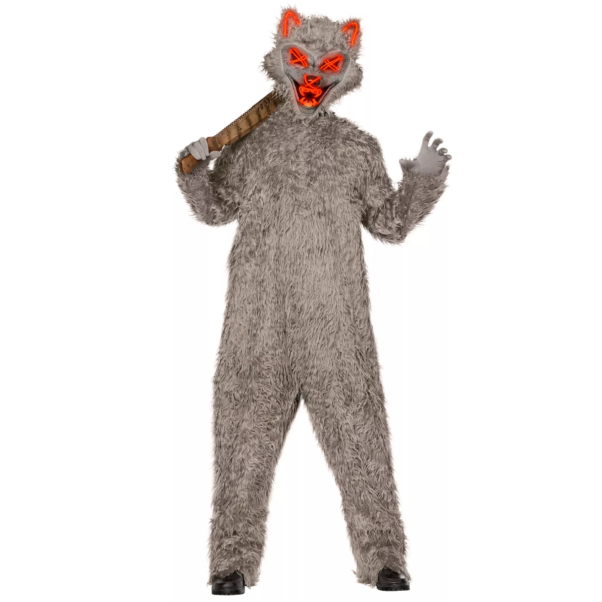 Adult Light-Up Werewolf Jumpsuit Costume