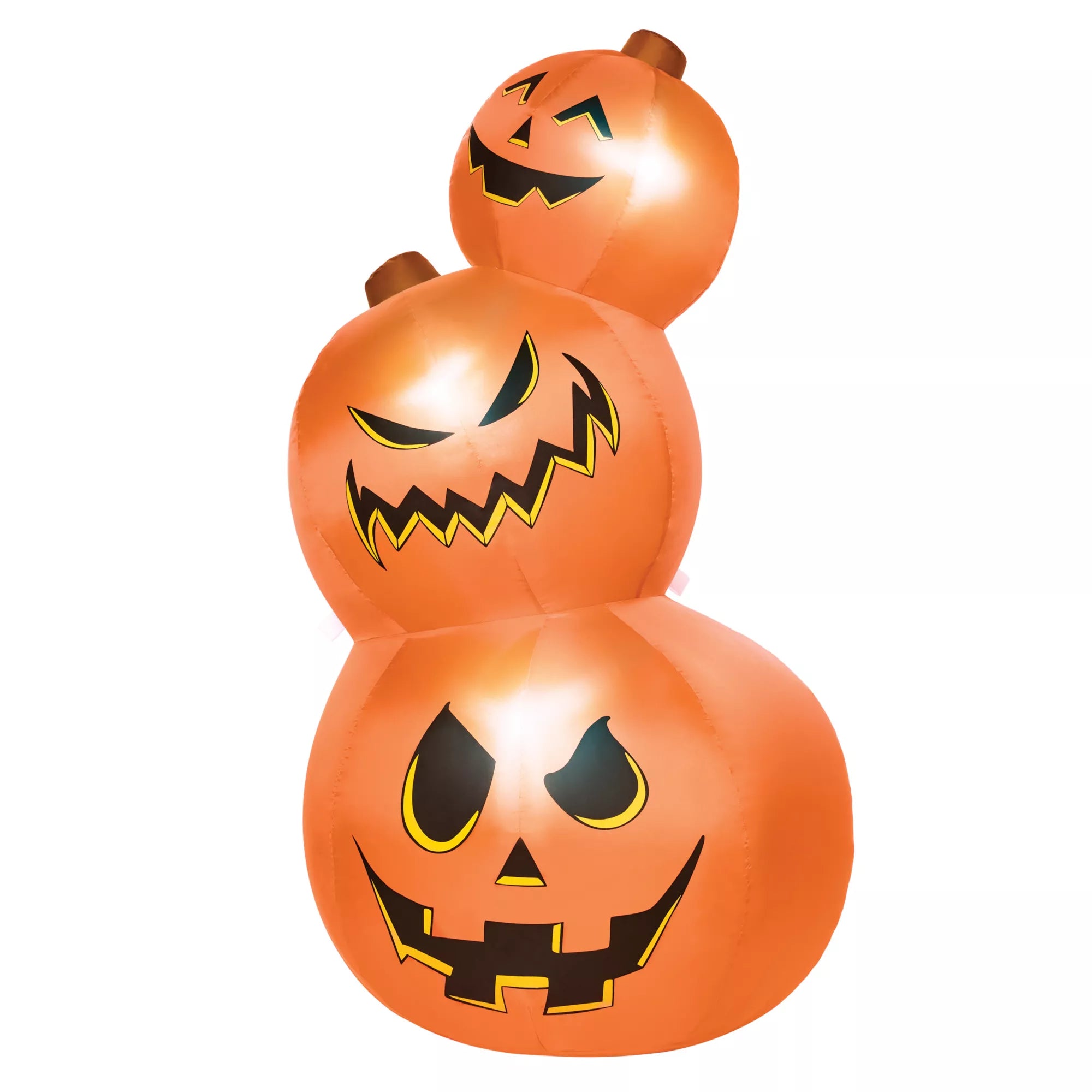 3 Ft 11 In Light-Up Pumpkin Tower Inflatable Decoration