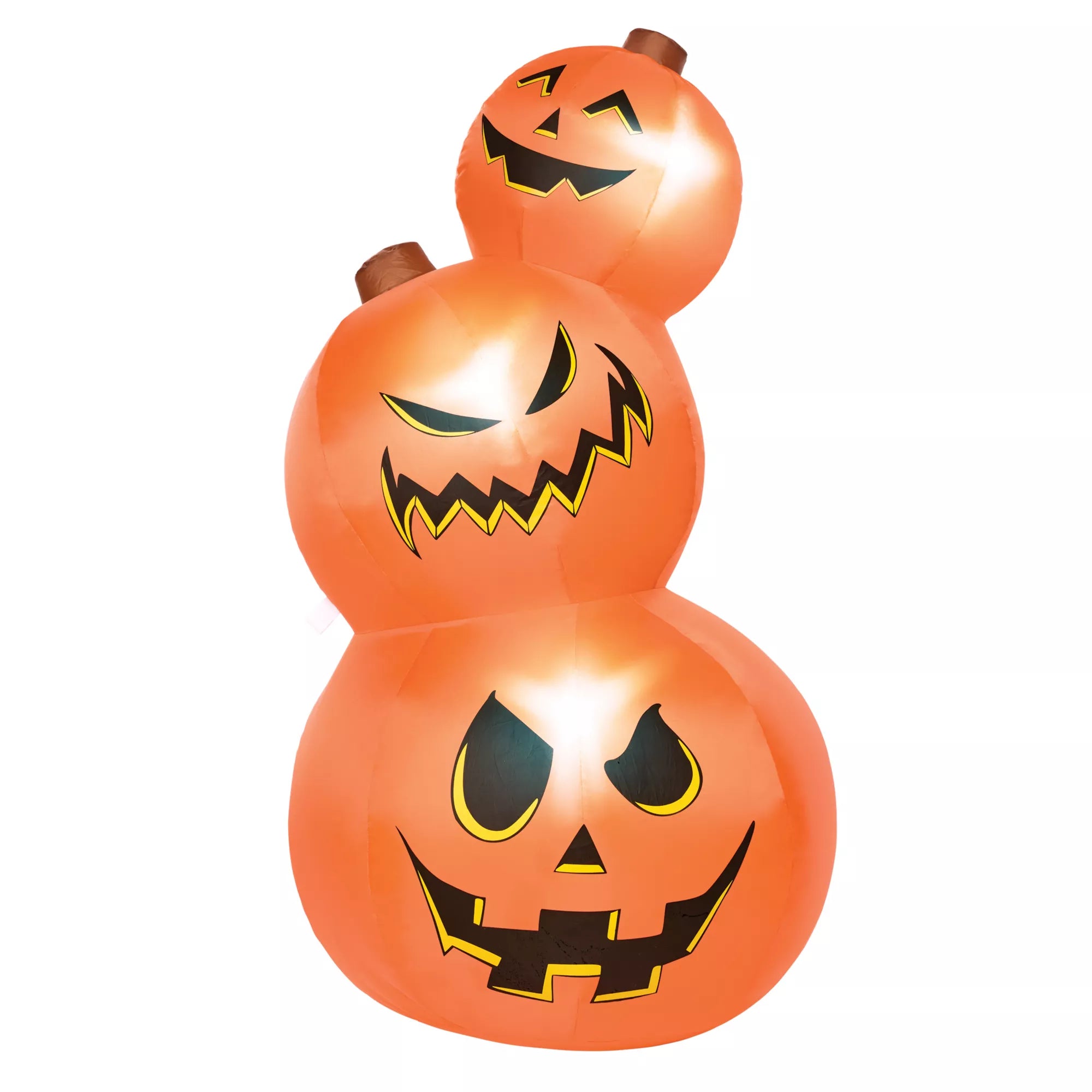 3 Ft 11 In Light-Up Pumpkin Tower Inflatable Decoration