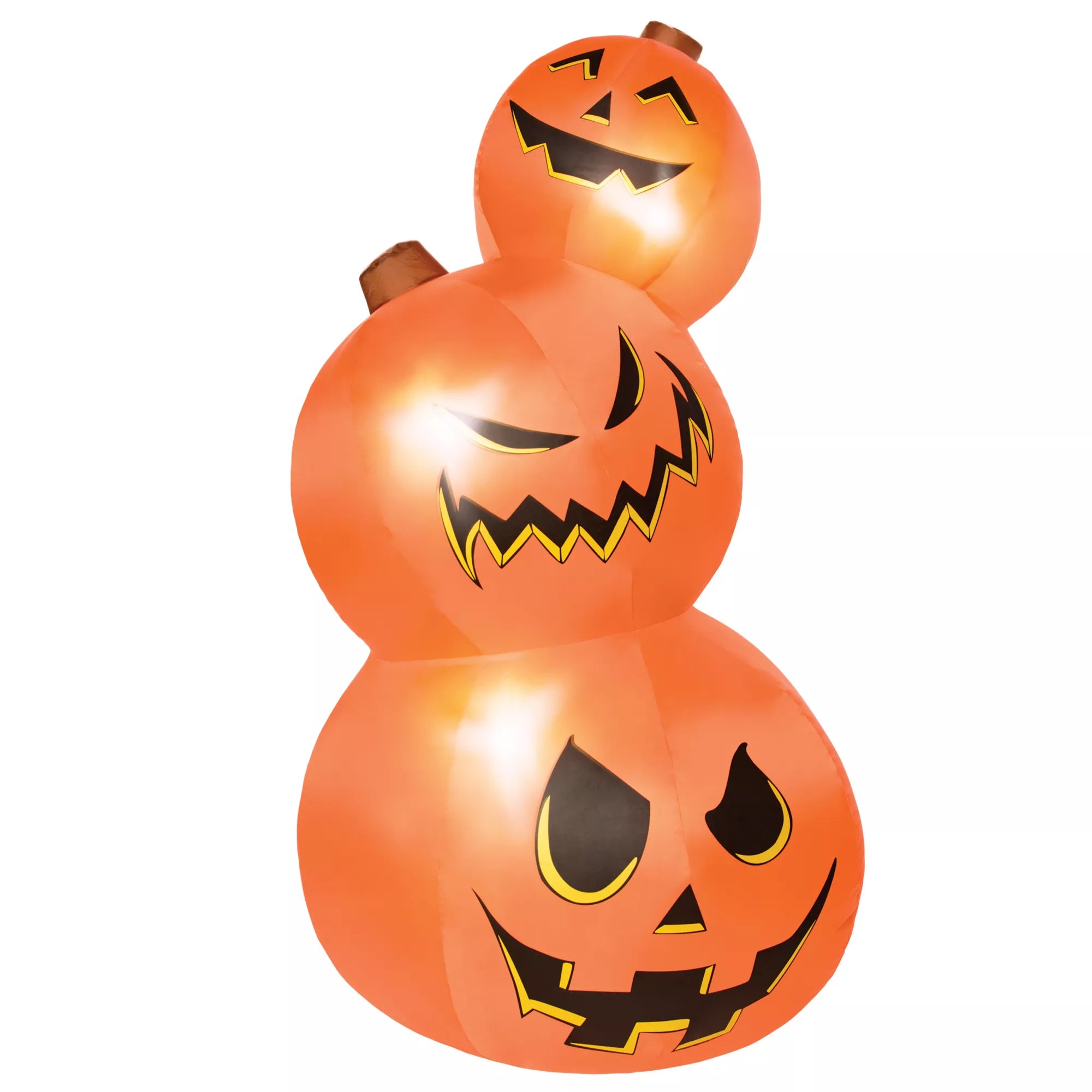 3 Ft 11 In Light-Up Pumpkin Tower Inflatable Decoration