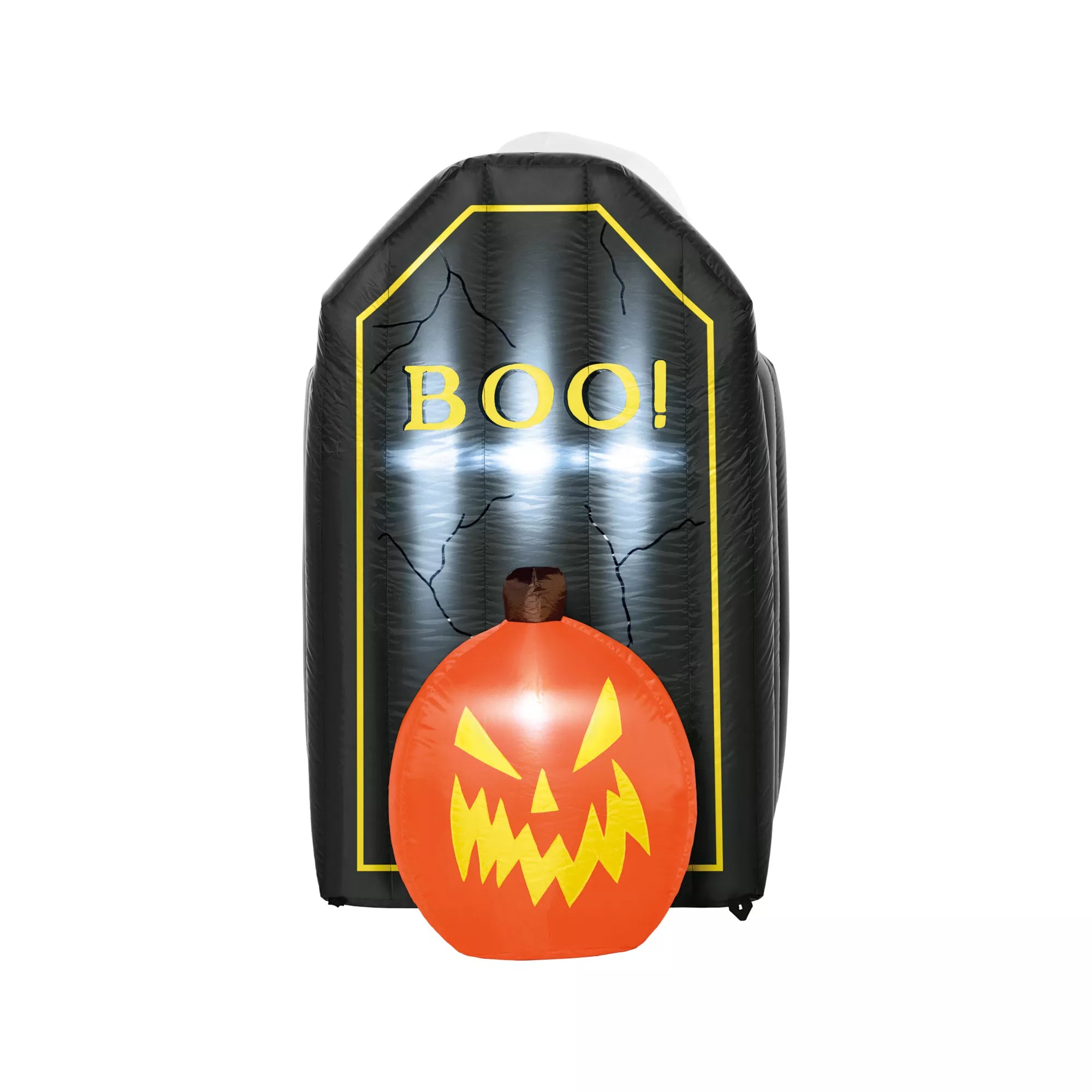 4 Ft 2 In Light-Up Animated Tombstone Ghost Inflatable Decoration