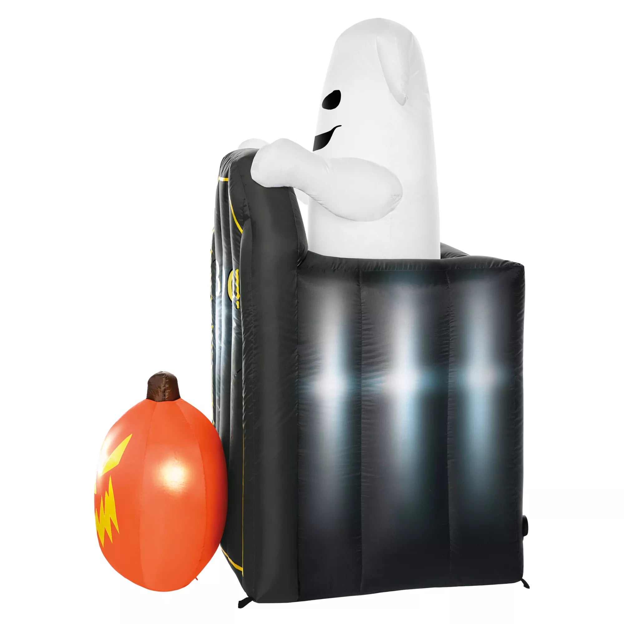4 Ft 2 In Light-Up Animated Tombstone Ghost Inflatable Decoration