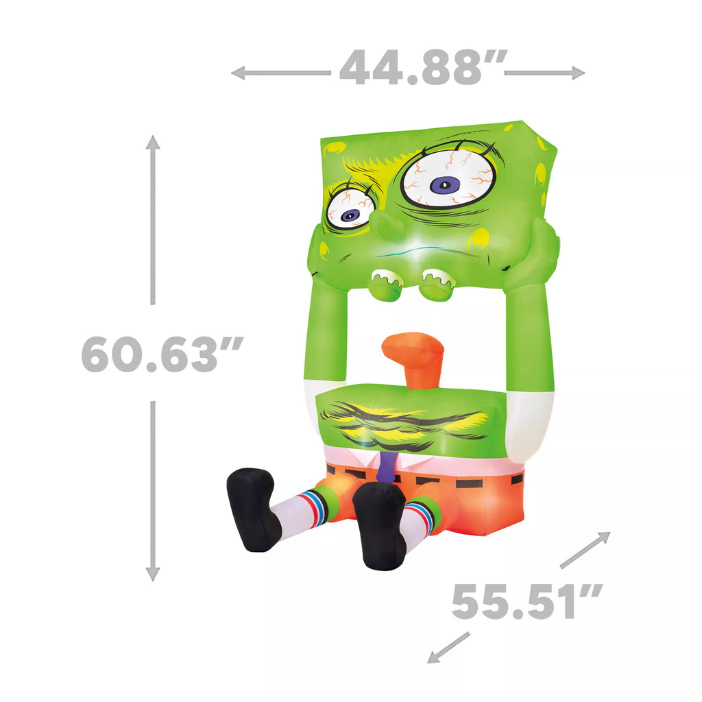 5 Ft Light-Up SpongeBob SquarePants Inflatable Decoration