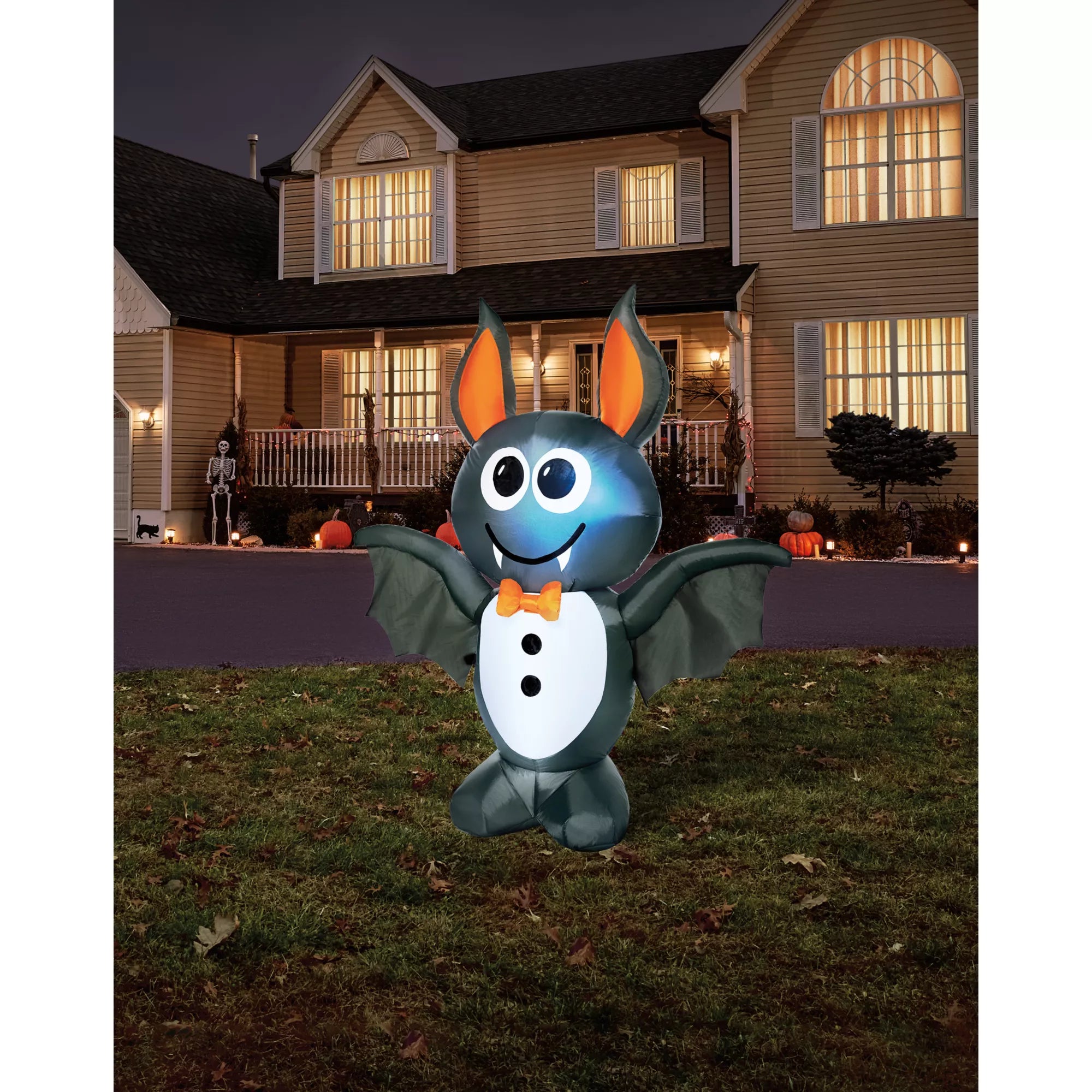 4 Ft Light-Up Vampire Bat Inflatable Decoration