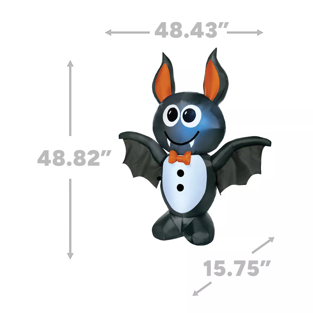 4 Ft Light-Up Vampire Bat Inflatable Decoration