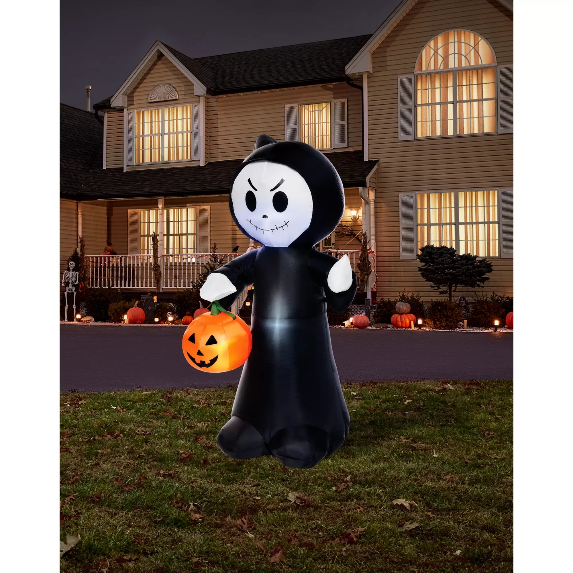 3 Ft 11 In Light-Up Reaper Inflatable Decoration