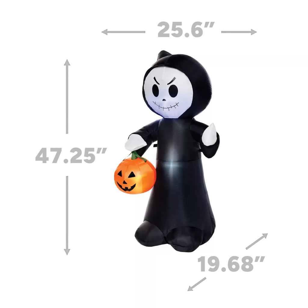 3 Ft 11 In Light-Up Reaper Inflatable Decoration