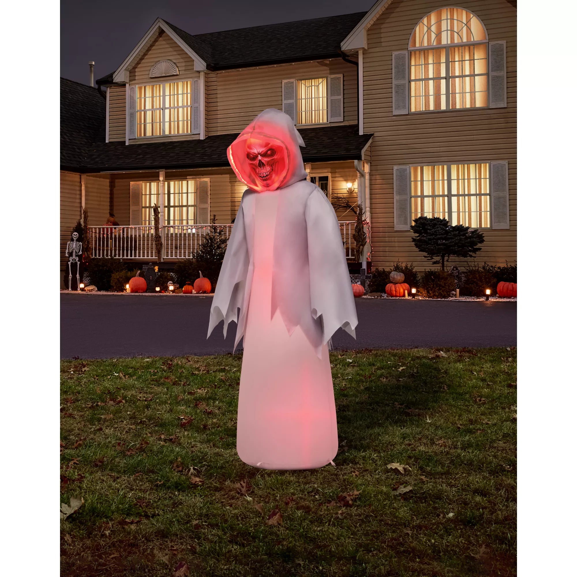 6 Ft Light-Up Dual-Masked Inflatable Decoration