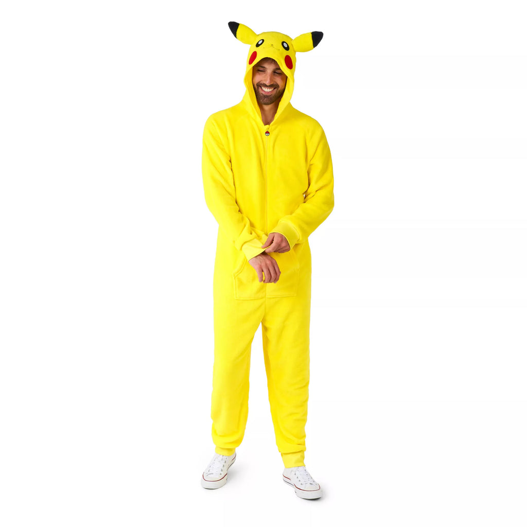 Adult Pikachu Deluxe Hooded Jumpsuit - Pokémon