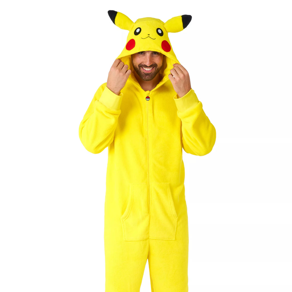 Adult Pikachu Deluxe Hooded Jumpsuit - Pokémon