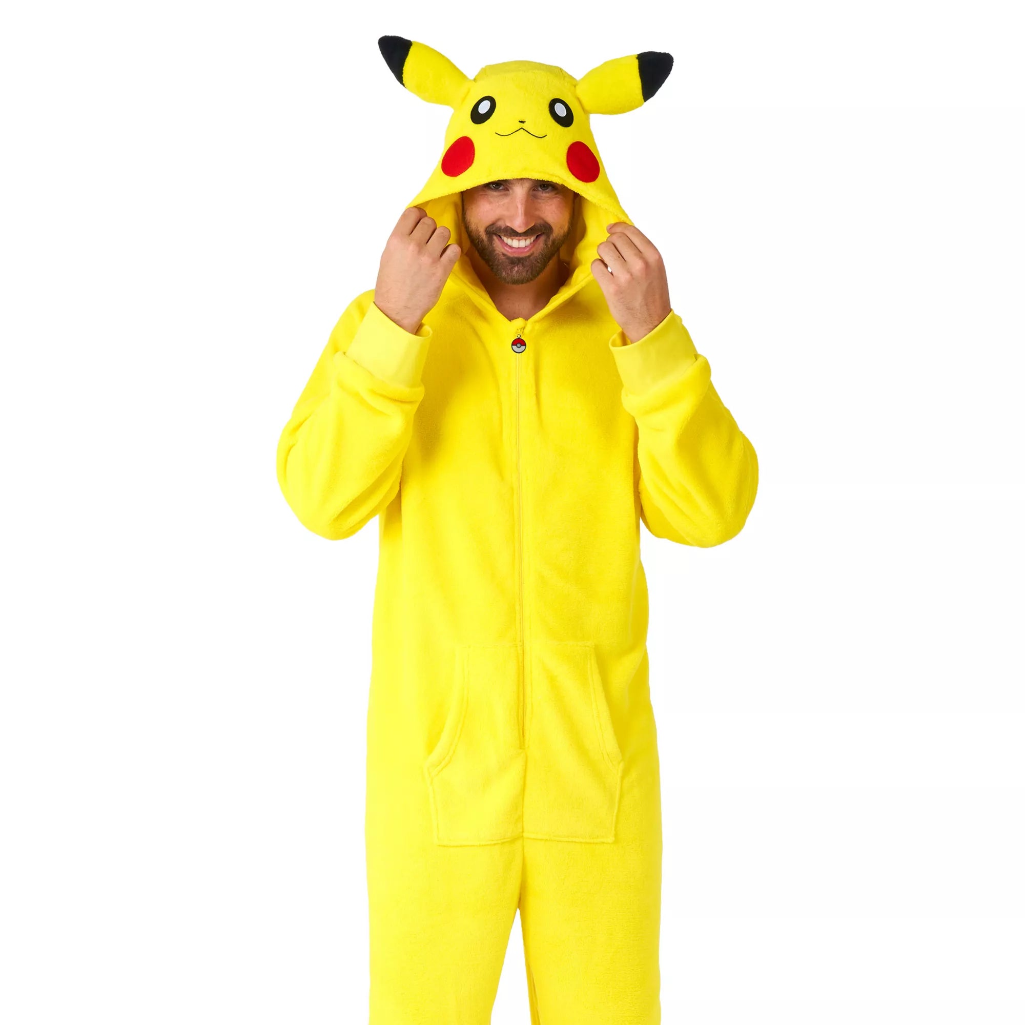 Adult Pikachu Deluxe Hooded Jumpsuit - Pokémon