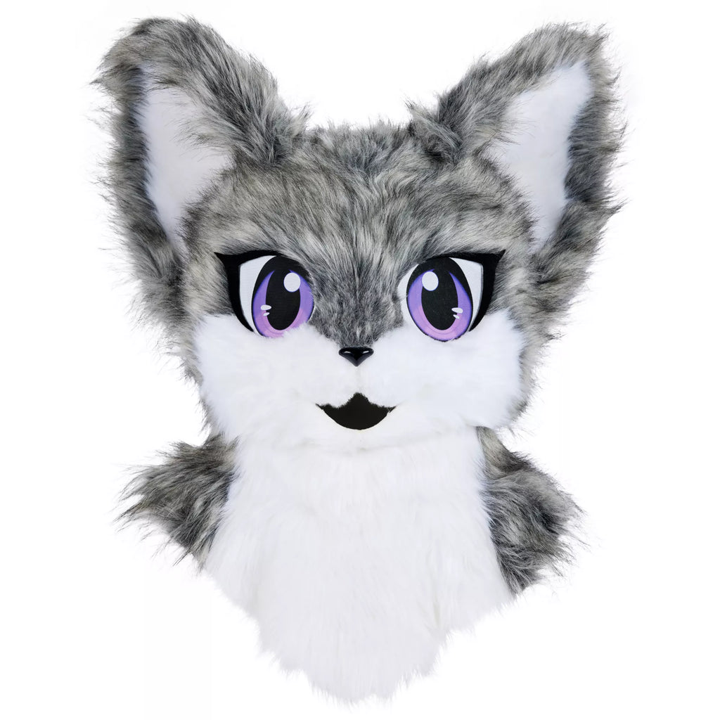 Deluxe Gray Furry Mask