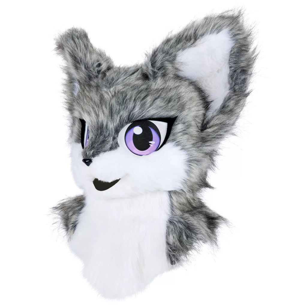Deluxe Gray Furry Mask