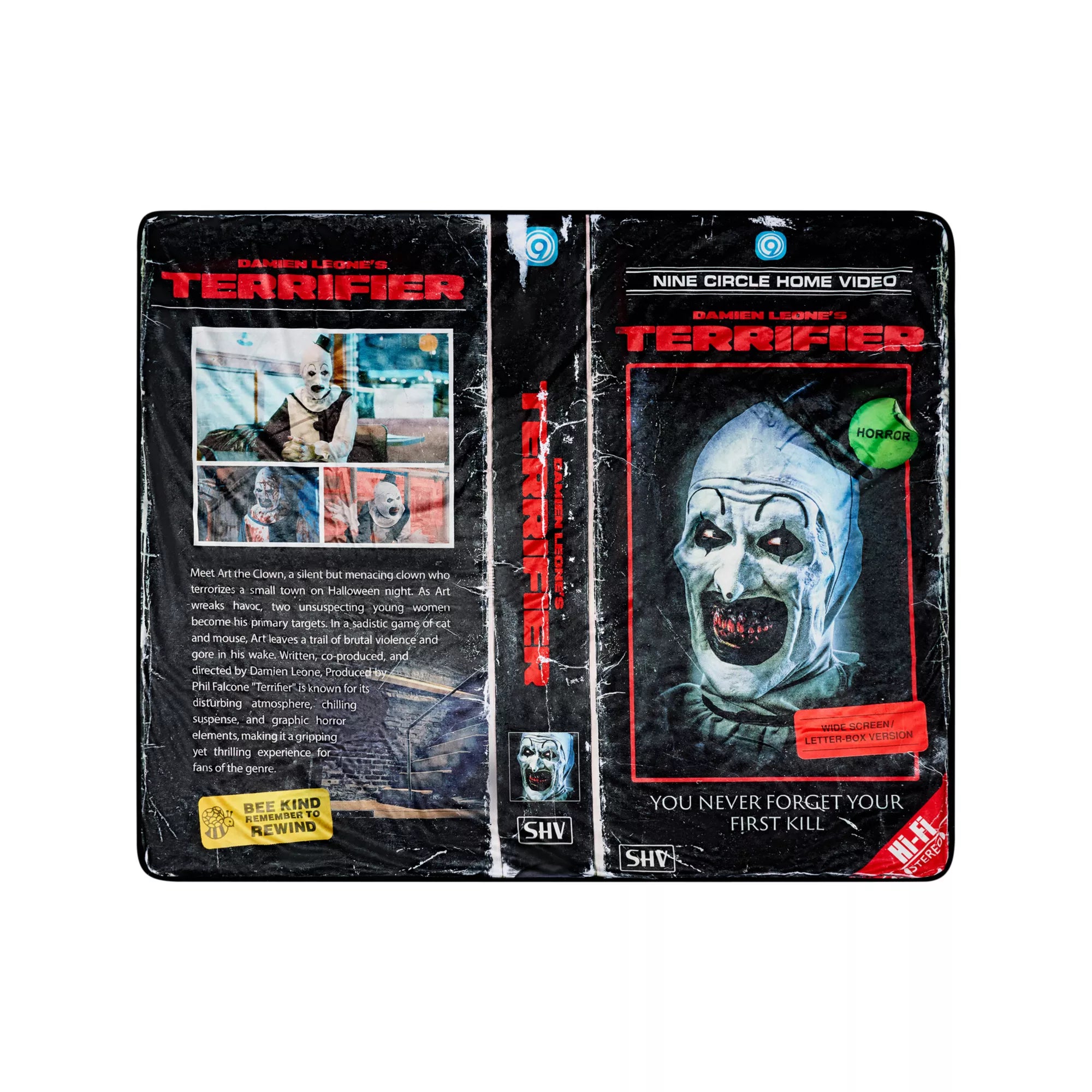 Art the Clown Video Tape Fleece Blanket - Terrifier