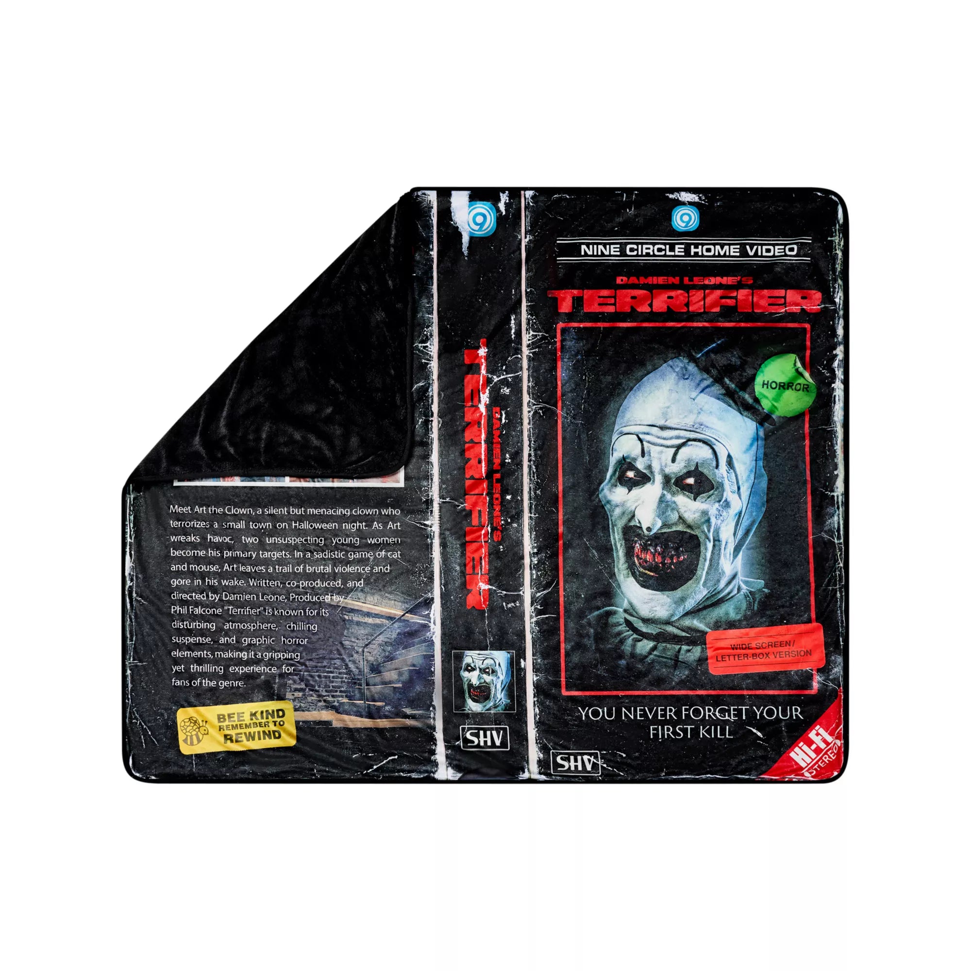Art the Clown Video Tape Fleece Blanket - Terrifier