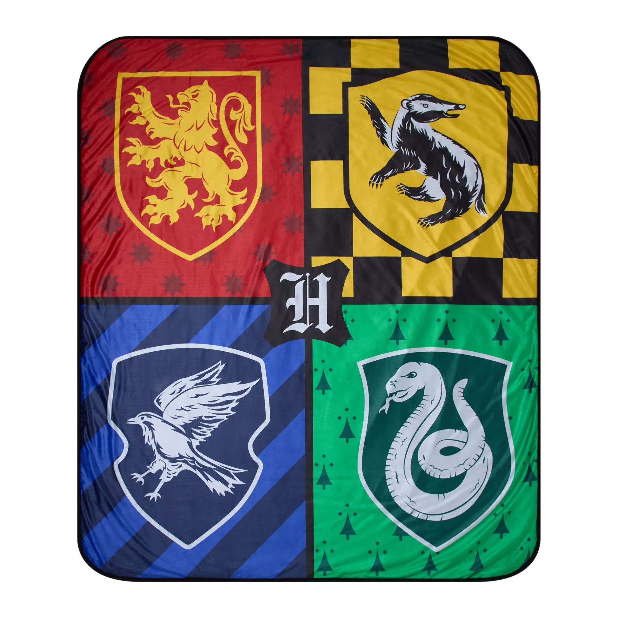 Hogwarts Houses Fleece Blanket - Harry Potter