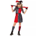 Kids Harley Quinn Checkered Dress Costume - DC Villains