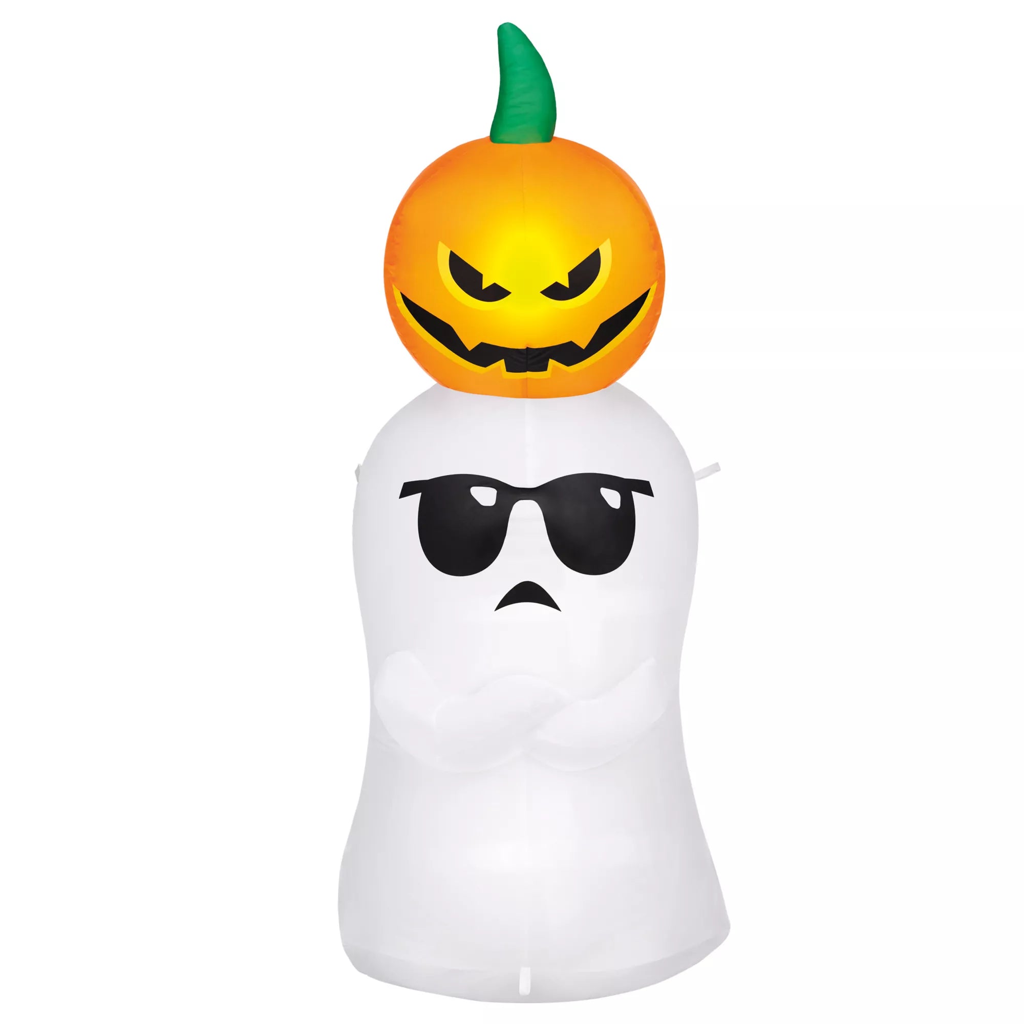 4 Ft Ghost and Pumpkin Inflatable Decoration