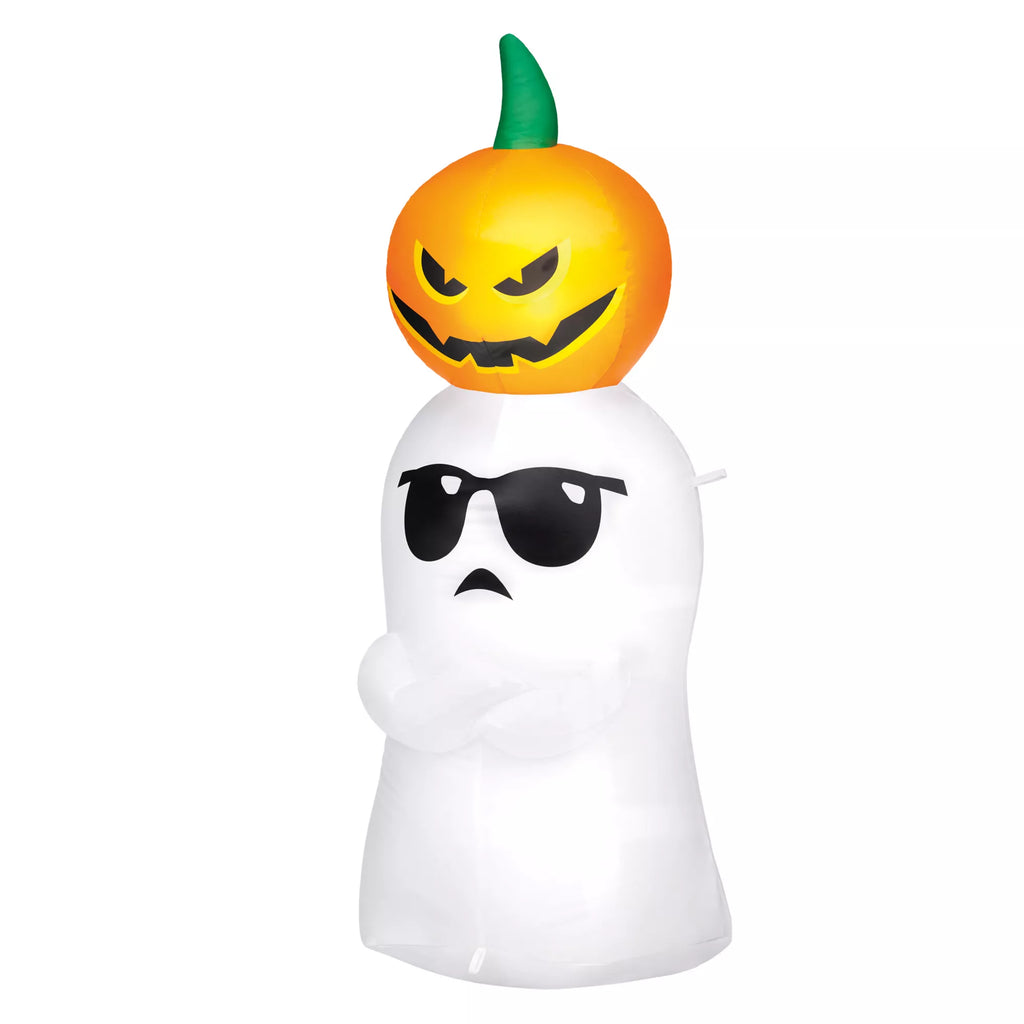 4 Ft Ghost and Pumpkin Inflatable Decoration